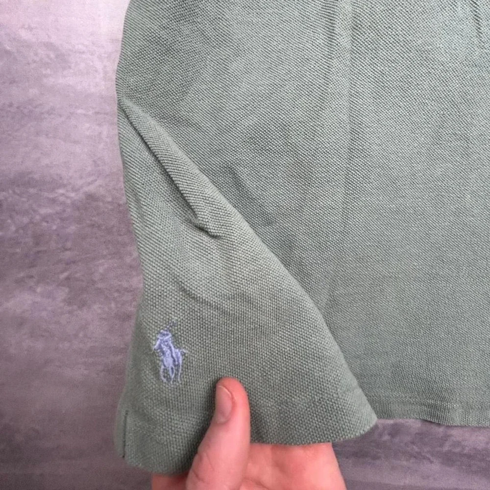Polo Ralph Lauren Green‎ Pocket Polo Shirt Vintage Preppy Tee